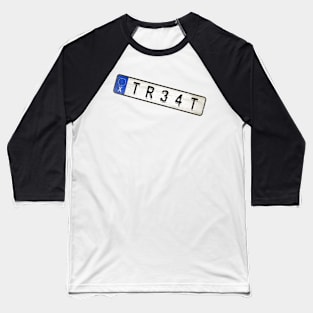 Treat - License Plate Baseball T-Shirt